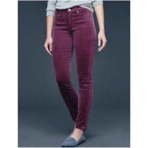 Madewell Burgundy High-Rise Cord Jeans